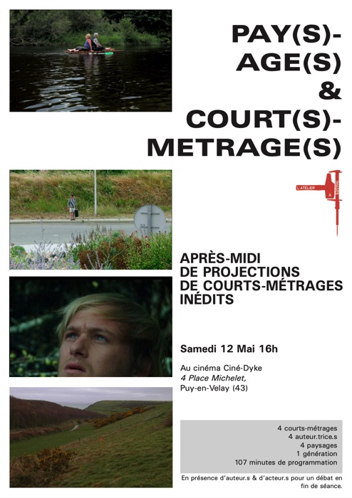 Affiche d'une soirée de projections itinérantes programmée par L'Atelier à Images
